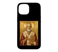 Custodia per iPhone 15 Icona ortodossa di San Nicola di Myra