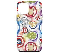 Custodia per iPhone 15 Icone dei supereroi Marvel Avengers Color Bleed