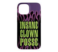 Custodia per iPhone 15 ICP Purple Flames Old English Logo Horrorcore Rap Music