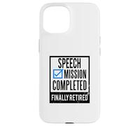 Custodia per iPhone 15 Idea regalo pensionamento Discorso in pensione