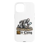 Custodia per iPhone 15 Il cavaliere Sir Ching con la lente d'ingrandimento trova la
