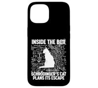 Custodia per iPhone 15 Il gatto di Schrodinger pianifica la sua fuga
