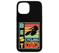Custodia per iPhone 15 Il miglior papà ciclista - Bicicletta da corsa Festa del