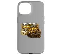 Custodia per iPhone 15 Il mio sperma crea uomini vichinghi