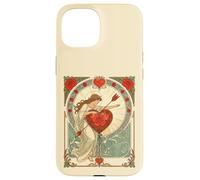 Custodia per iPhone 15 Il peso dell'amore Vintage Art Nouveau Romance