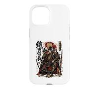 Custodia per iPhone 15 Il Sesto Demone Celeste e Re Oda Nobunaga Samurai