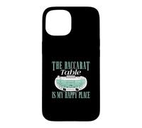 Custodia per iPhone 15 Il tavolo del Baccarat è il mio posto felice Giocatori di Baccarat divertenti