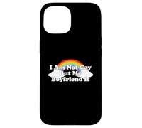 Custodia per iPhone 15 I'm Not Gay But My Boyfriend Is