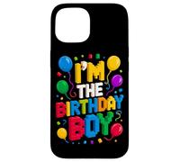 Custodia per iPhone 15 I'm The Birthday Boy Master Builder Building Mattoncini Blocchi