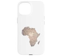 Custodia per iPhone 15 Impronta digitale dell'Africa della melanina