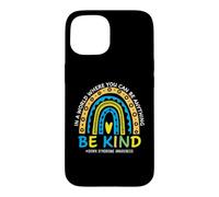 Custodia per iPhone 15 In October We Wear Blue Yellow Down Syndrome Awareness