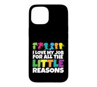 Custodia per iPhone 15 Insegnante Amo il mio lavoro per tutte le piccole ragioni