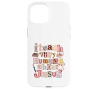 Custodia per iPhone 15 Insegno piccoli esseri umani su Gesù Christian Educator