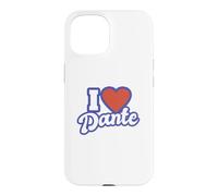 Custodia per iPhone 15 Io amo Dante