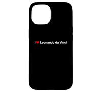 Custodia per iPhone 15 Io amo Leonardo da Vinci