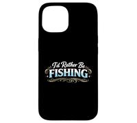Custodia per iPhone 15 Io d Rather Be Fishing Funny Angler Lifestyle Statement