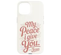 Custodia per iPhone 15 Io ti do la mia pace. Gesù