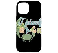 Custodia per iPhone 15 Irish Punch Back Shamrock Crab Lucky St Patricks Art