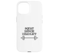 Custodia per iPhone 15 Iron Discipline - Bilanciere da banco per squat