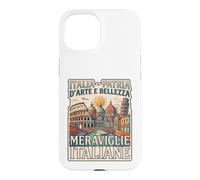 Custodia per iPhone 15 Italia Patria D'Arte E Bellezza Meraviglie Italiane Grafica