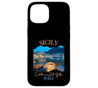 Custodia per iPhone 15 Italia Sicilia turistica Souvenir Castellammare Del Golfo donne