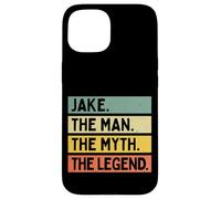 Custodia per iPhone 15 Jake The Man The Myth The Legend Citazione personalizzata divertente