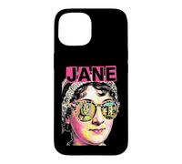Custodia per iPhone 15 Jane Austen Orgoglio e pregiudizio Bookish Pop Art Ritratto