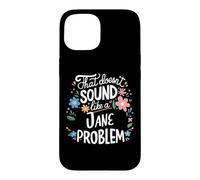 Custodia per iPhone 15 Jane Personalized Cute Flower Girls Jane Name