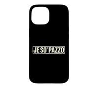 Custodia per iPhone 15 Je So’ Pazzo Scritta Napoletana Vintage