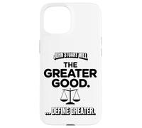 Custodia per iPhone 15 John Stuart Mill The Greater Good ... Definire Maggiore