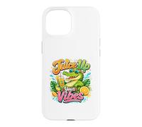 Custodia per iPhone 15 Juice Up Your Vibes Bevanda estiva alligatore