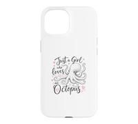 Custodia per iPhone 15 Just a Girl Who Loves an Octopus Cute Octopus