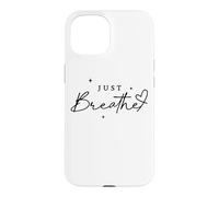 Custodia per iPhone 15 Just Breathe Mindfulness Yoga sollievo dall'ansia