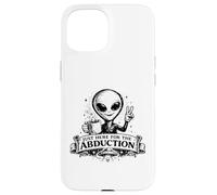 Custodia per iPhone 15 Just Here For The Abduction Divertente Alien abbigliamento