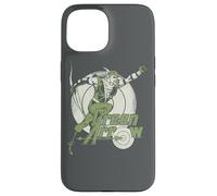 Custodia per iPhone 15 Justice League Green Arrow Right on Target