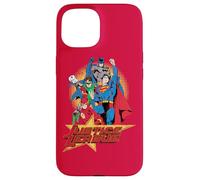 Custodia per iPhone 15 Justice League Raise Your Fist