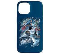 Custodia per iPhone 15 Justice League Ride the Lightening