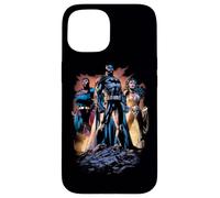 Custodia per iPhone 15 Justice League Take a Stand