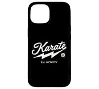 Custodia per iPhone 15 Karate Design Retrò 1995 MCMXCV Arti Marziali Vintage