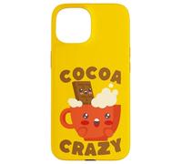 Custodia per iPhone 15 Kawaii Hot Cocoa Crazy Chocolate Drink Amante