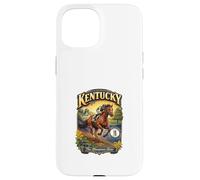 Custodia per iPhone 15 Kentucky The Bluegrass State Flag Purosangue Verga d'oro