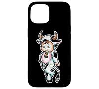 Custodia per iPhone 15 Kewpie Baby Taurus Zodiac Toro Mucca