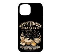 Custodia per iPhone 15 Kitty Biscuits Bakery Purrfectly Impastato Cat Genitore Umorismo