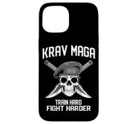 Custodia per iPhone 15 Krav Maga Skull Combattimento Tattico Autodifesa
