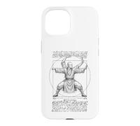 Custodia per iPhone 15 Kung Fu Vitruviano Monaco Shaolin Arti Marziali Da Vinci