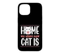 Custodia per iPhone 15 La casa è dov'è il mio gatto