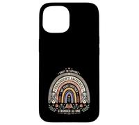 Custodia per iPhone 15 La consapevolezza del Parkinson Boho Rainbow Combattiamo insieme