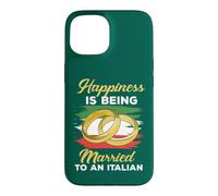 Custodia per iPhone 15 La felicità è sposarsi con un matrimonio italiano