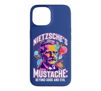Custodia per iPhone 15 La filosofia della citazione dei baffi oltre il bene e il male di Nietzsche