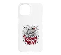 Custodia per iPhone 15 La leggenda dei mostri della trota bruna Lunker Hunter River
